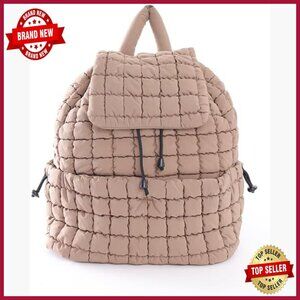 Lightweight Quilted Puffer Backpack 18L Travel Gym Hiker Pack